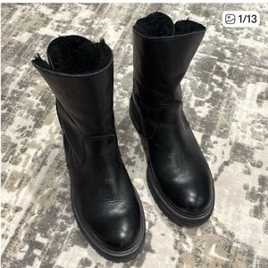 Black Ankle Boots for Women Sz:38